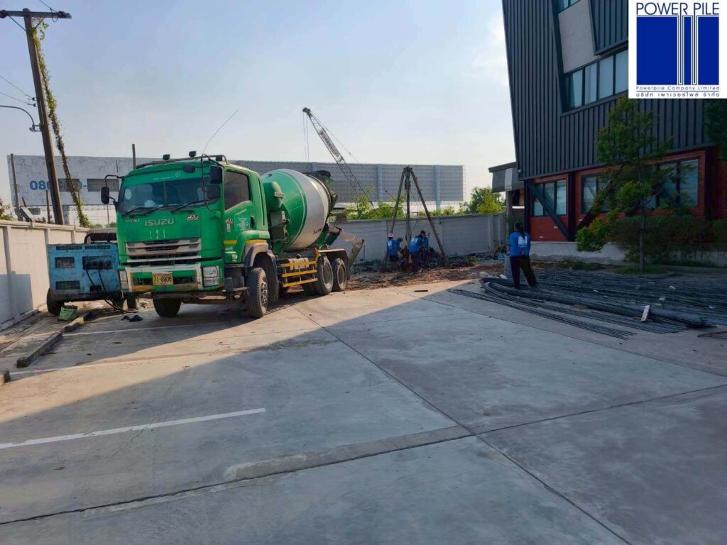 รับทำเสาเข็มเจาะ Gobal Sun Logistics 2